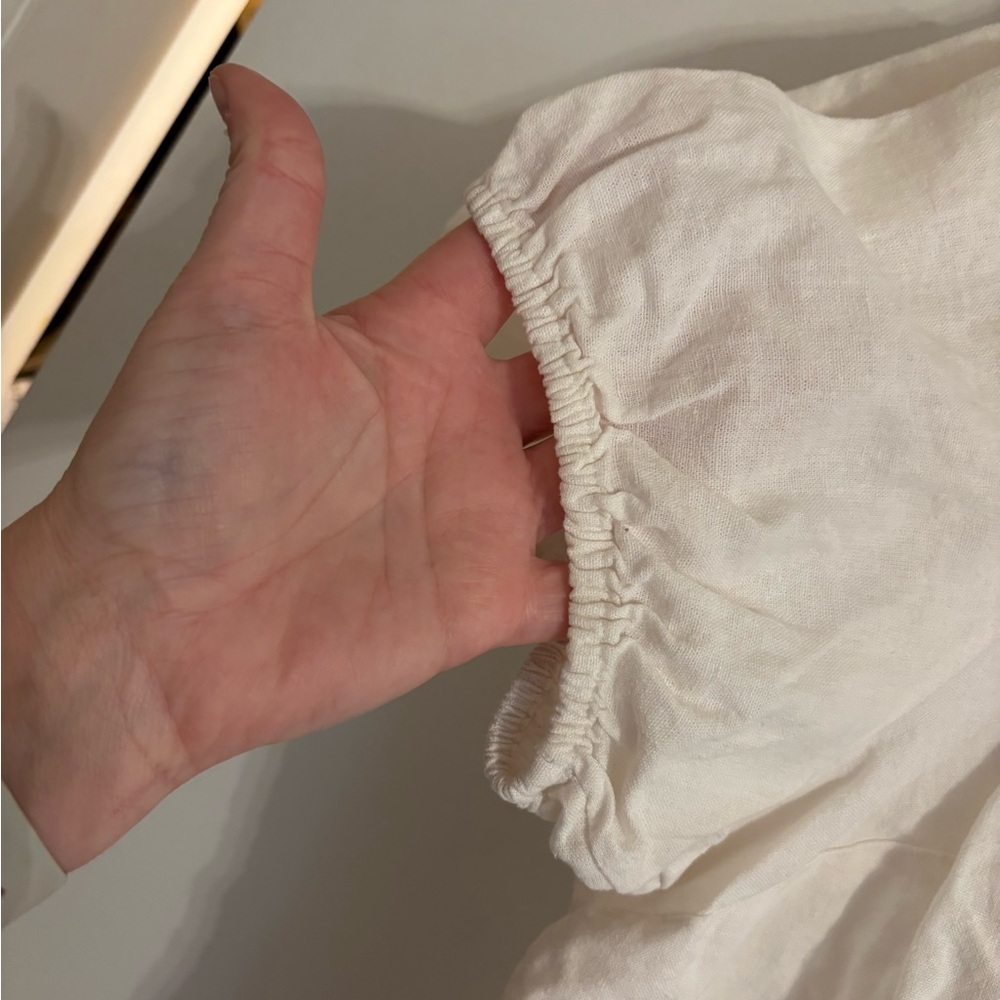 LC Lauren Conrad Cream V-Neck Blouse - Picture 3 of 5